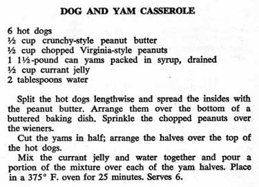 Recipe - Dog and Yam Casserole